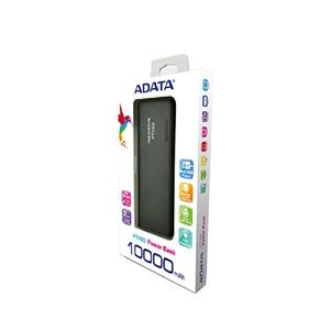 شارژر همراه ای دیتا مدل PT100 با ظرفیت 10000 میلی آمپر ساعت Adata PT100 10000mAh Power Bank