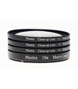 Phottix Filter Close-up Set +1, +2, +4 72mm 