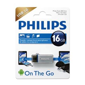 فلش مموری USB 3.0 و OTG فیلیپس مدل مونو ادیشن FM16DA132B/97 ظرفیت 16 گیگابایت Philips Mono Edition FM16DA132B/97 USB 3.0 and OTG Flash Memory - 16GB