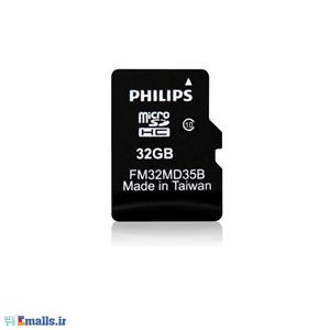 کارت حافظه میکرو اس دی اچ سی فیلیپس 32 گیگابایت کلاس FM32MD45B 10 Philips MicroSDHC Card FM32MD45B 32GB Class 10