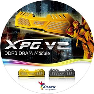رم دسکتاپ DDR3 دو کاناله 1600 مگاهرتز CL9 ای دیتا مدل XPG V2 ظرفیت 8 گیگابایت ADATA XPG V2 DDR3 1600MHz CL9 Dual Channel Desktop RAM - 8GB