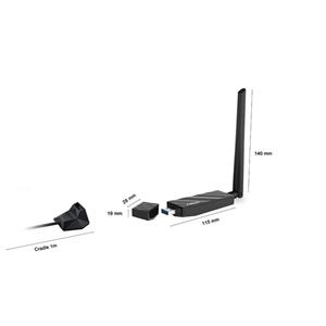 کارت شبکه بی‌سیم و دوبانده USB 3.0 ایسوس مدل USB-AC56