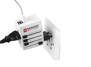 اداپتور اسکراس مدل World Adapter MUV USB Skross 