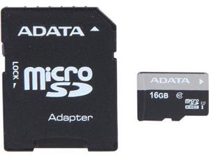 کارت حافظه‌ microSDHC ای دیتا مدل Premier کلاس 10 استاندارد UHS-I U1 سرعت 30MBps همراه با آداپتور تبدیل ظرفیت 16 گیگابایت Adata  Premier Class 10 UHS-I microSDHC With Adapter - 16GB