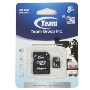 کارت حافظه microSDHC تیم گروپ کلاس 10 سرعت 14MBps به همراه آداپتور SD ظرفیت 8 گیگابایت Team Goup Class 10 14MBps microSDHC With Adapter - 8GB