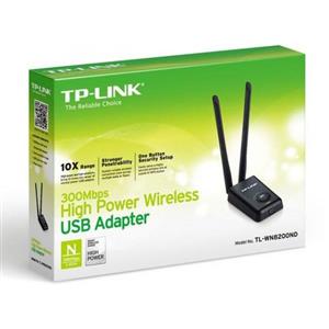 کارت شبکه بی‌سیم 300Mbps تی پی-لینک مدل TL-WN8200ND TP-LINK TL-WN8200ND 300Mbps High Power Wireless USB Adapter