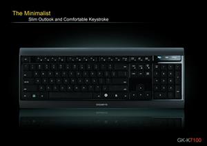 کیبورد باسیم گیگابایت مدل GK-K7100 Gigabyte GK-K7100 Wired Keyboard