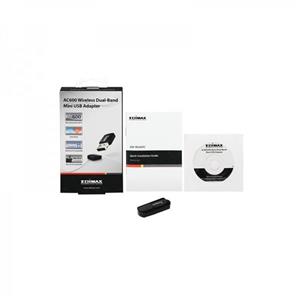 کارت شبکه USB بی‌سیم و دوبانده ادیمکس EW-7811UTC Edimax EW-7811UTC AC600 Wireless Dual-Band Mini USB Adapter