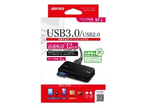 کارت خوان چندکاره آی بوفالو مدل BSCR15TU3 USB 3.0 iBuffalo BSCR15TU3 USB 3.0 Multi-Card Reader