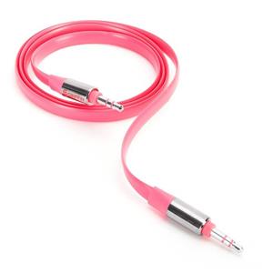 کابل انتقال صدای 3.5 میلی متری گریفین مدل فلورو فایر به طول 90 سانتی‌متر Griffin Fluoro Fire Flat Aux Cable 90cm