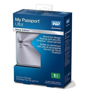 هارددیسک اکسترنال وسترن دیجیتال مدل My Passport Ultra Metal Edition ظرفیت 1 ترابایت