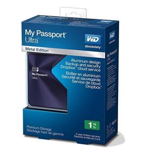 هارددیسک اکسترنال وسترن دیجیتال مدل My Passport Ultra Metal Edition ظرفیت 1 ترابایت