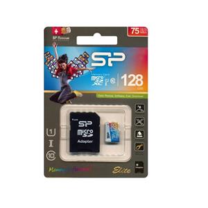 کارت حافظه microSDXC سیلیکون پاور مدل Color Elite همراه با آداپتور