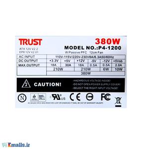 پاور تراست مدل پی 4 توان 380 وات Trust P4-1200 (380W REAL) Power Supply