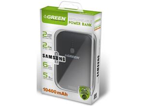 شارژر همراه گرین مدل Runner 10400 با ظرفیت 10400 میلی آمپر ساعت Green Runner 10400 Power Bank