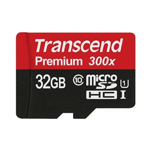 حافظه میکرو اس دی ترنسند مدل 300 ایکس با ظرفیت 32 گیگابایت Transcend MicroSDHC Class 10 UHS-I 300x Memory Card 32GB