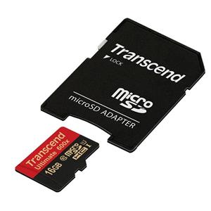 حافظه میکرو اس دی ترنسند مدل 600 ایکس با ظرفیت 16 گیگابایت Transcend MicroSDHC Class 10 UHS-I 600x Memory Card 16GB