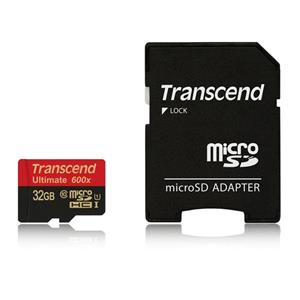 حافظه میکرو اس دی ترنسند مدل 600 ایکس با ظرفیت 32 گیگابایت Transcend MicroSDHC Class 10 UHS-I 600x Memory Card 32GB