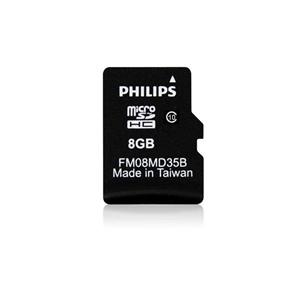 کارت حافظه میکرو اس دی اچ سی فیلیپس 8 گیگابایت کلاس 10 PHILIPS MicroSDHC Card 8GB Class 