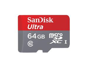 کارت حافظه سن دیسک مدل اولترا کلاس 10 همراه با آداپتور ظرفیت 64 گیگابایت SanDisk Ultra UHS-I U1 Class 10 80MB/S microSDHC With Adapter 64GB