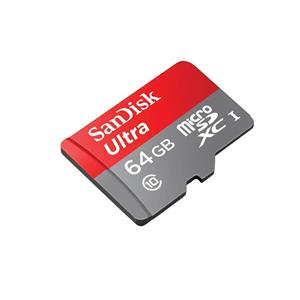 کارت حافظه سن دیسک مدل اولترا کلاس 10 همراه با آداپتور ظرفیت 64 گیگابایت SanDisk Ultra UHS-I U1 Class 10 80MB/S microSDHC With Adapter 64GB