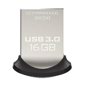 فلش مموری سن دیسک مدل کروزر الترا با ظرفیت 16 گیگابایت SanDisk Cruzer Ultra Fit USB 3.0 Flash Drive 16GB