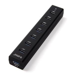 هاب یو اس بی اریکو 7 پورت USB 3.0 با آداپتور مدل H7013U3 ORICO H7013-U3 7-Ports Portable Super Speed USB 3.0 Hub