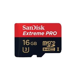 کارت حافظه microSDHC سن دیسک مدل Extreme Pro کلاس 10 استاندارد UHS-I U3 سرعت 633X 95MBps همراه با آداپتور SD ظرفیت 16 گیگابایت SanDisk Extreme Pro UHS-I U3 Class 10 95MBps 633X microSDHC With Adapter - 16GB