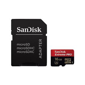 کارت حافظه microSDHC سن دیسک مدل Extreme Pro کلاس 10 استاندارد UHS-I U3 سرعت 633X 95MBps همراه با آداپتور SD ظرفیت 16 گیگابایت SanDisk Extreme Pro UHS-I U3 Class 10 95MBps 633X microSDHC With Adapter - 16GB