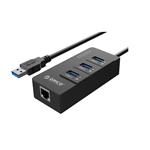 هاب USB 3.0 سه پورت همراه با پورت RJ45 اوریکو مدل HR01-U3