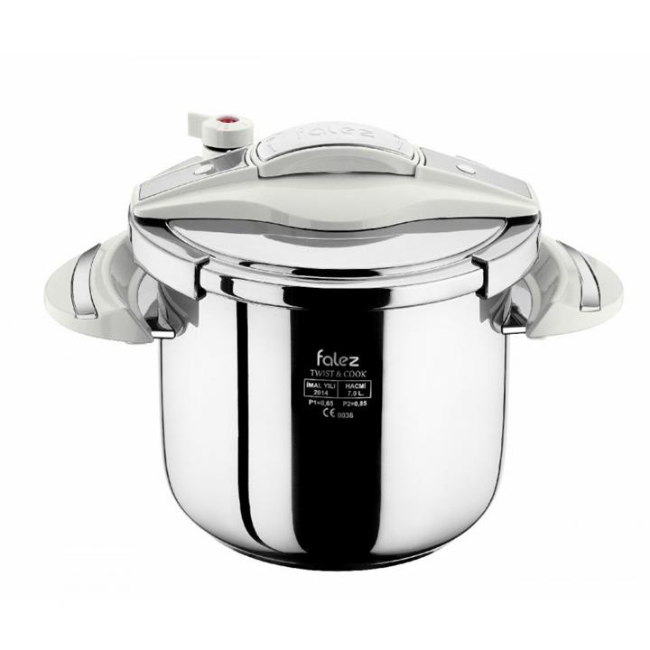 قیمت و خرید زودپز استیل دو قلو فالز مدل Twist & Cook Falez Pressure Cooker
