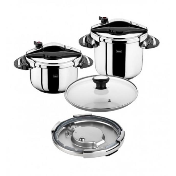 قیمت و خرید زودپز استیل دو قلو فالز مدل Twist & Cook Falez Pressure Cooker