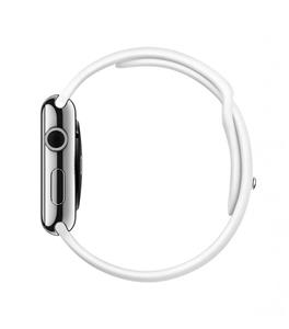 ساعت هوشمند اپل مدل   AppleWatch Steel With White Sport band 42mm