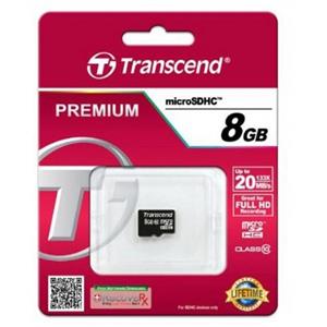 کارت حافظه و رم Transcend Memory Card Class 10 - 8GB