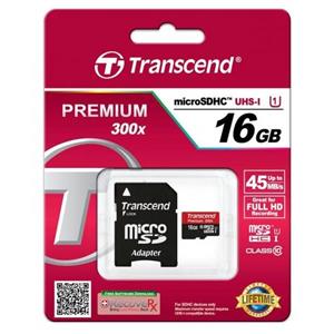 کارت حافظه و رم Transcend Memory Card Class 10-16GB