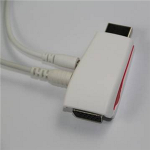 HDMI Male to VGA Female Adapter with Audio and Power Supply 