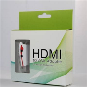 HDMI Male to VGA Female Adapter with Audio and Power Supply 