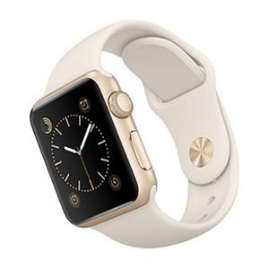 ساعت هوشمند اپل واچ Apple Watch 38mm Gold Aluminum Case with Antique White Sport Band