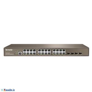 سوئیچ هوشمند 24 پورت تندا مدل تی ای جی 3224 پی Tenda TEG3224P 24-Port Gigabit LAN + 4-Port SFP Web Smart Desktop/Rackmount Switch