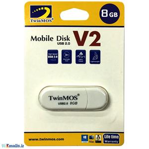 فلش مموری تویین موس مدل v2 با حافظه 8 گیگابایت TwinMOS V2 USB Flash Drive 8GB