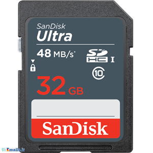 کارت حافظه دوربین سن دیسک مدل اولترا کلاس 10 ظرفیت 32 گیگابایت SanDisk Ultra Class 10 UHS-I 48MBps SDHC 32GB
