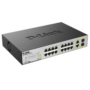 سوئیچ 18 پورت دی لینک مدل دی ایی اس 1018 ام پی D-Link DES-1018MP 18-Port Fast Ethernet PoE Switches with 2 Gigabit Uplink Ports