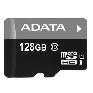 کارت حافظه میکرو اس دی ای دیتا پریمیر کلاس 10 با ظرفیت 128 گیگابایت همراه با آداپتور ADATA Premier UHS-I U1 Class 10 50MBps microSDHC 128GB With Adapter