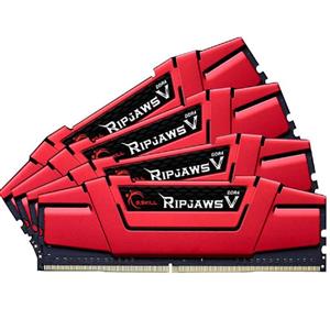 رم جی اسکیل ریپ جاوز وی 32 گیگابایت باس 2800 مگاهرتز G.SKILL RipjawsV DDR4 32GB (8GB x 4) 2800MHz CL15 Quad Channel Desktop Ram