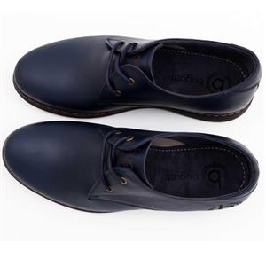 کفش کلاسیک مردانه نانو مدل بوگاتی رنگ سورمه ای+جوراب ساق دار G Socks 