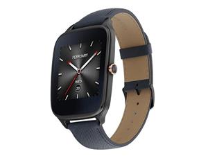 ساعت هوشمند ایسوس مدل Zenwatch 2 WI501Q Smart Watch New (HyperCharge Model) With Blue Leather Strap Asus Zenwatch 2 WI501Q Smart Watch New (HyperCharge Model) With Blue Leather Strap