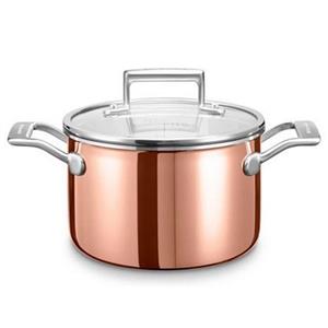 قابلمه مسی کیچن اید مدل KC2P30EHCP KitchenAid KC2P30EHCP SAUCEPOT WITH LID COPPER