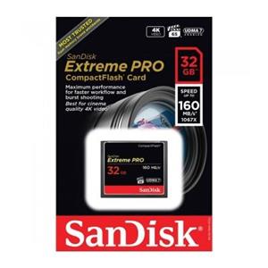 کارت حافظه SanDisk Extreme Pro 32GB SanDisk 32GB Extreme Pro (160MB/s) Compact Flash