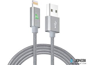 کابل لایتنینگ هوکو Hoco UPF03 Metal Knitted Charging Cable MFI 