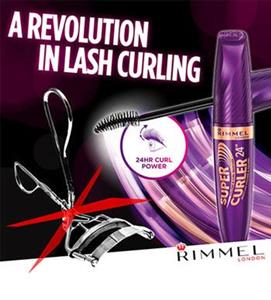 ریمل حجم دهنده و حالت دهنده مژه سوپر کرلر ریمل لاندن Super curler RIMMEL SUPER CURLER 24H MASCARA